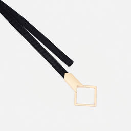 Ремень женский, ширина 1 см, пряжка металл, цвет чёрный - Simaland фото 2