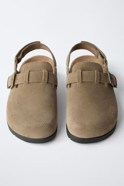SPLIT SUEDE CLOGS - Zara фото 11
