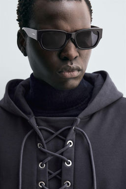 TEXTURED DRAWSTRING SWEATSHIRT - Zara фото 5