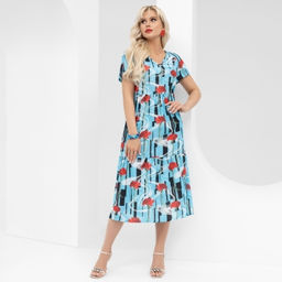 Платье Воздушная стихия (яркие цветы) - Charutti фото 4