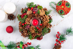 Новогоднее украшение подсвечник 22*22*11 см Тайна Рождества на 1 свечу, круг - Elan gallery фото 8