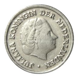 Монета 10 центов 1950 года Нидерланды