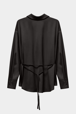 Рубашка из сатина с завязками - Mollis фото 6