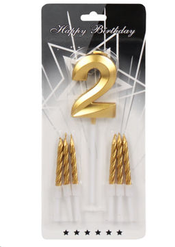 Свеча Цифра+свечи набор / KL-29 Двойка /уп 25/600/ 746703