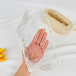 Срез Селенита на подставке - Радуга самоцветов фото 2