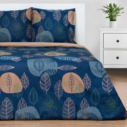 Постельное белье Этель 1.5 сп Leaves (вид 2) 143*215 см,150*214 см, 70*70 см-2 шт  фото 8