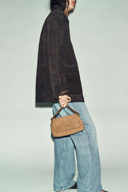 SPLIT SUEDE SHOULDER BAG - Zara фото 10