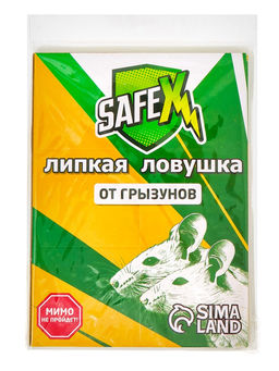 Клеевая ловушка-книжка от грызунов SAFEX, с запахом арахиса, 1 шт.  фото 10