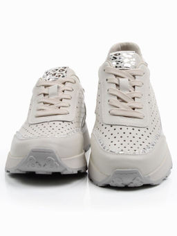 03-A1017-2A LT. BEIGE Кроссовки женские (натуральная кожа)