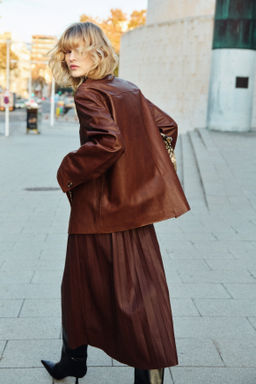 Falda midi plisada - H&m фото 4
