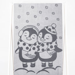 Полотенце махровое 6с102.411ж1 Пингвики(графит5) 67х150см