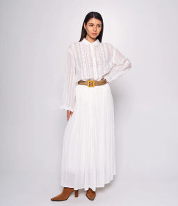 Юбка #КТ1251, белый