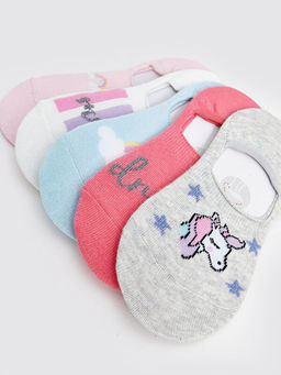 Desenli K?z ?ocuk Babet ?orap 5li