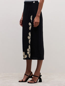 Миди юбка с вышивкой / Zarina  фото 5