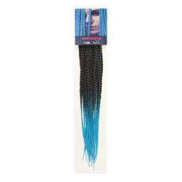 SIM-BRAIDS Афрокосы, 60 см, 18 прядей (CE), цвет русый/голубой(#FR-18) - Queen fair фото 5