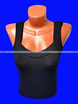 Цена за 1 шт. Майки женские Miss Emma Турция широкие бретели арт. 10023 ЧЕРНЫЕ