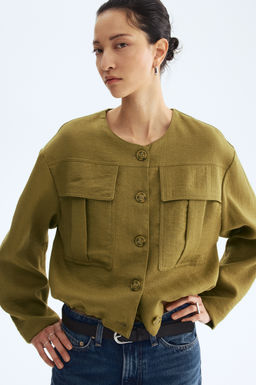 Chaqueta sin cuello - H&m фото 3