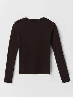 Комплект домашний женский коричневый из рибаны - Mark formelle фото 8