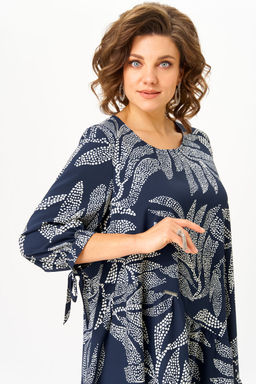 Платье Michel Chic 2164/1 синий узор