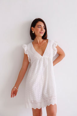 Martichelli Платье летнее хлопковое белое  фото 5