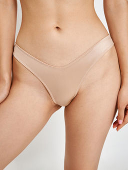 31204122258 Трусы стринги-бразилиано жен 3шт. Hope черный с бежевым - Infinity Lingerie фото 3