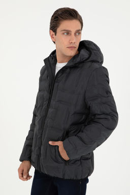 Мужское пальто антрацитового цвета Неожиданная скидка в корзине