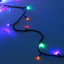 Цена за 2 шт. Гирлянда для дома 7,5м 80 ламп LED зелёный пров.,8 реж, IP-20, Мультицвет