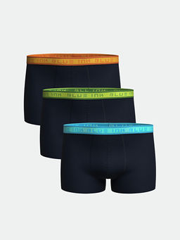 Standart Kal?p Pamuklu Esnek Erkek Boxer 3l?