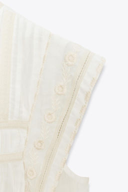 ZW COLLECTION EMBROIDERED BLOUSE - Zara фото 8