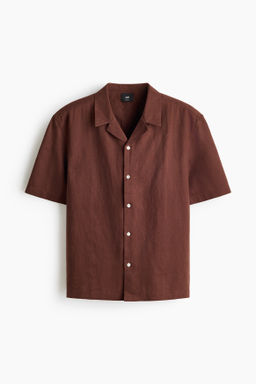 Camisa resort en mezcla de lino Relaxed Fit - H&m фото 2