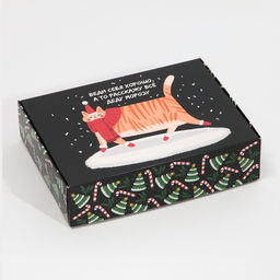 Коробка подарочная новогодняя складная «Веди себя хорошо», 21 х 15 х 5 см, Новый год