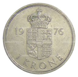 1 крона 1976 года Дания