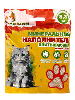 Наполнитель минеральный впитывающий Пижон универсальный, 15 л  фото 10