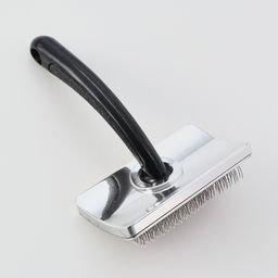 Щётка - пуходёрка для среднешерстных животных, с каплями, 85 х 46 мм, черная - Пижон фото 2