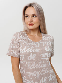 Футболка женская Ф-48 (деворе) Хаки