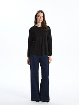 Bisiklet Yaka Nak??l? Bluz