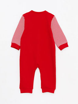 Bisiklet Yaka Uzun Kollu Bask?l? Erkek Bebek Tulum - Waikiki фото 2