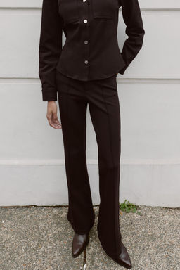 LOW-RISE FLARE TROUSERS - Zara фото 2