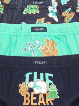 BULB3872(3шт. в упаковке) трусы для мальчиков - Pelican фото 2