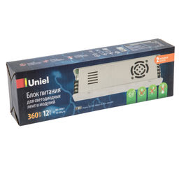 UET-VAS-360A20 12V IP20 Блок питания, 360Вт. Металлический корпус. TM Uniel