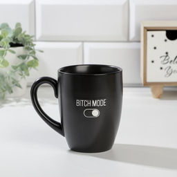 Кружка с тиснением Bitch mode, 450 мл