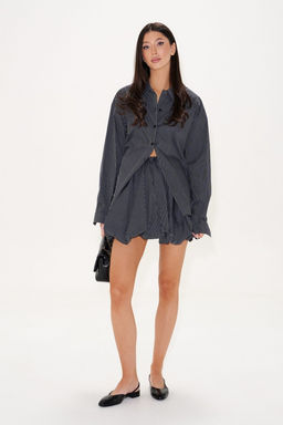 Юбка Annete А1412/1 баллон хлопок черная  фото 3