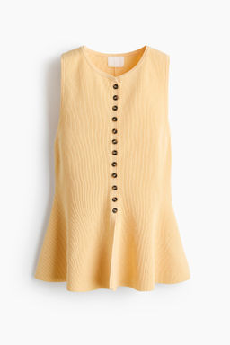 Chaleco en punto de canal? con peplum - H&m фото 8