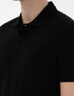 Siyah Regular Fit %100 Pamuk Polo Yaka Basic Ti__rt - Pierre cardin фото 6