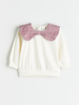 Bisiklet Yaka K?z Bebek Sweatshirt ve Tayt 2li