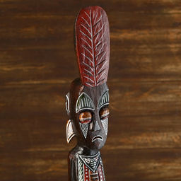 Статуэтка «Абориген Кетут», 11×10×100 см, дерево