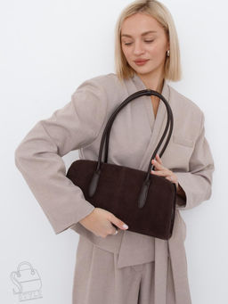 Сумка женская кожаная 8008-1SMS coffee Velina Fabbiano-Safenta