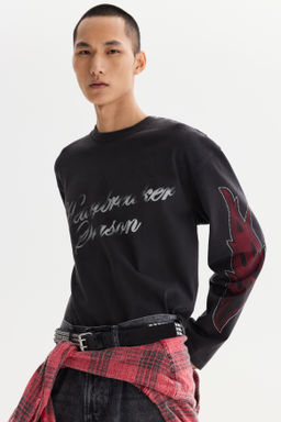 Camiseta de manga larga Loose Fit - H&m фото 3