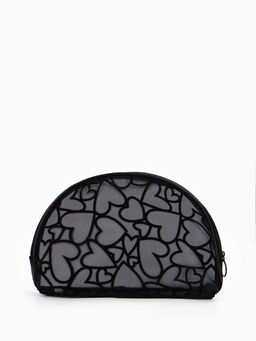 Косметичка дор Сердца 22*4*15, отд на молнии, черный