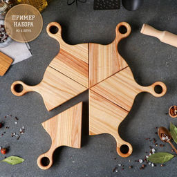 Доска для пиццы, 25×15 см, массив ясеня